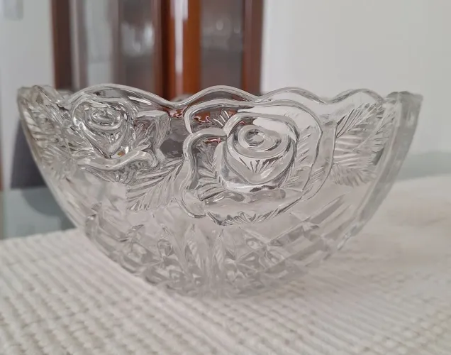 Bowl / tigela de Cristal Alemão Anna Hutte