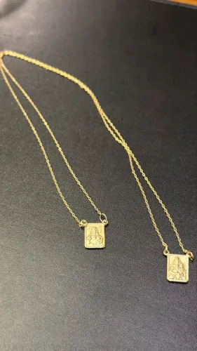 Escapulário de ouro 18 k 750