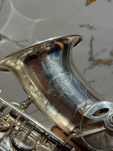 Sax Alto Galasso Super G banho ( corpo cobre fósforos e chave em latão)