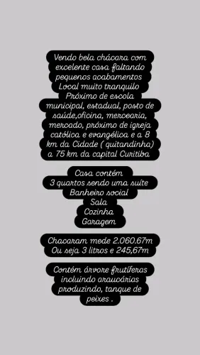 Chácara a venda