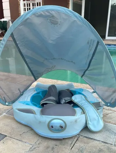 Mambobaby Bebê Não Inflável Flutuador Nadar Macio Impermeável