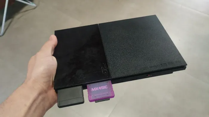 Playstation 2 Slim destravado com leitor funcionando + USB