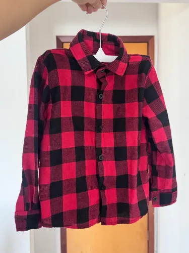 Camisa xadrez infantil 