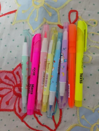 Kit de marca texto coloridos