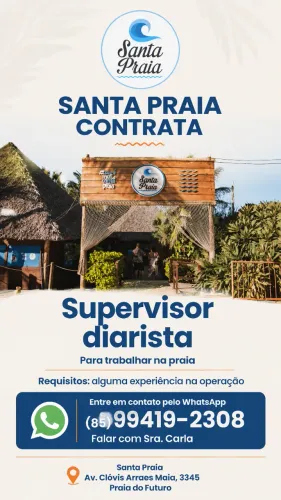 Santa Praia Contrata Supervisor diarista