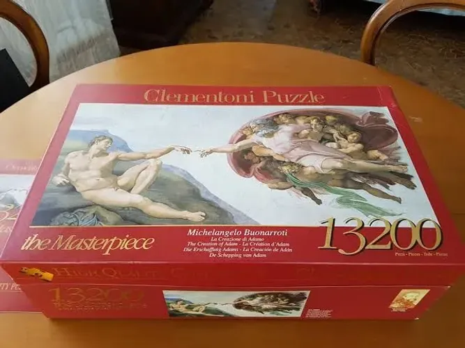 Quebra-cabeças puzzle Clementoni 13200 peças - a criação de Adão 