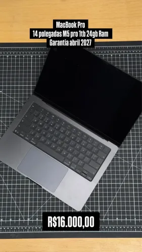 MacBook Pro M5 pro - 24Ram - 1tb SSD - 14 polegadas