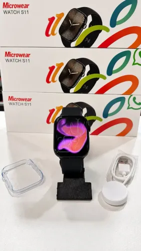 Relógio Smartwatch Microwear Watch S11 - WhatsApp, Chamadas e Acessórios