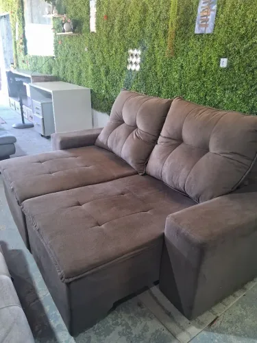 Sofá retrátil e reclinável 