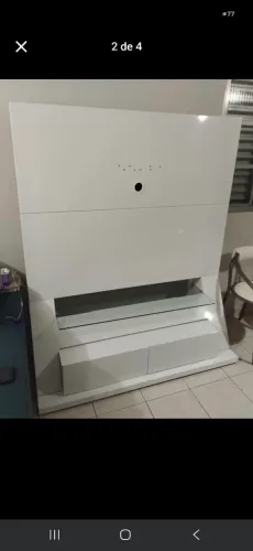 Painel TV com gavetas laqueado