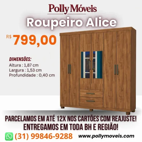 Guarda Roupa Alice! Pronta Entrega!