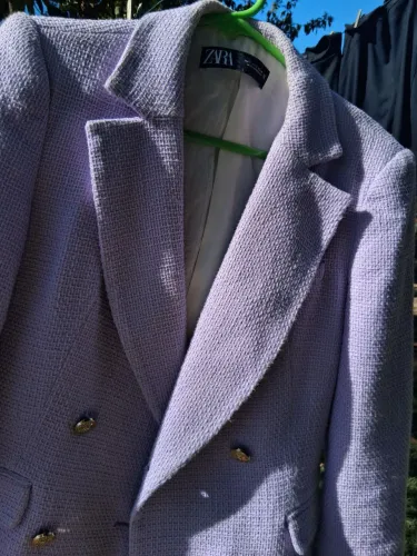 blazer feminino zara lilás p