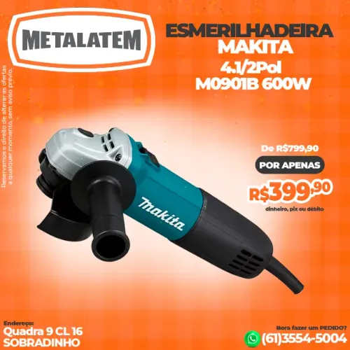 Esmerilhadeira Angular Makita 600W M0901B
