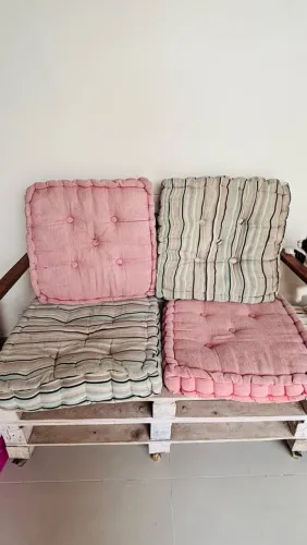Almofadas 55x55 cm tipo futons
