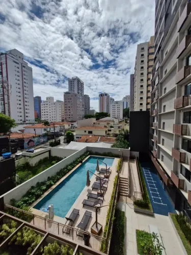 Do It Vila Olímpia Studio com 1 dormitório e varanda