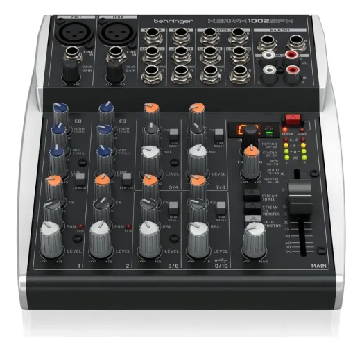 Vendo mesa de som 10 canais Behringer 1002sfx