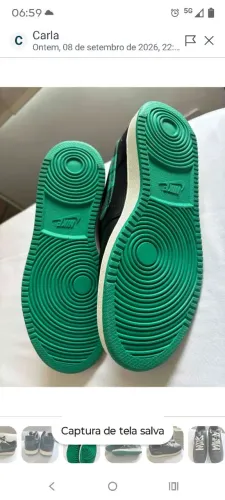 Nike court vision xadrez verde e preto