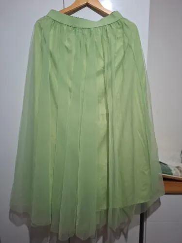 Saia com Tule Verde