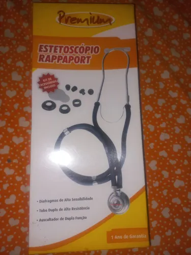 kit com aparelho de pressão aneróide e estetoscópio Rappaport da marca Premium