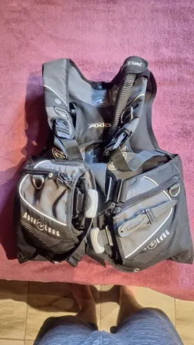Colete Para Mergulho Aqualung Axiom I3 Preto/azul E Cinza LG