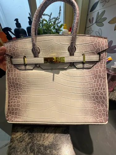 Bolsa hermés birkin 30 himalaya gold hardware