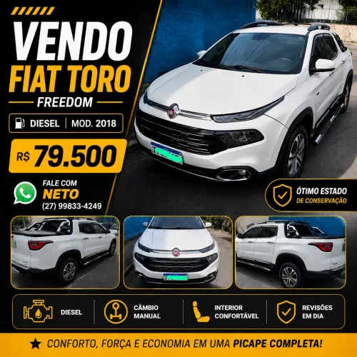 Fiat Toro Freedom 2.0 16V 4X2 TB Diesel Mec. 2018
