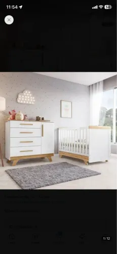 Cômoda e Berço Bebê 