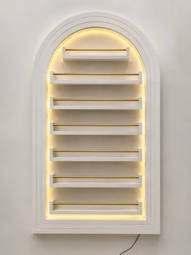 Expositor de esmalte com led