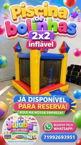 Piscina de bolinhas inflável.