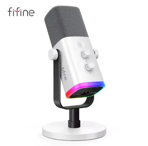 Microfone fifine am8 branco