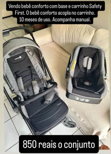 Carrinho + Bebe conforto com base (Safety First)