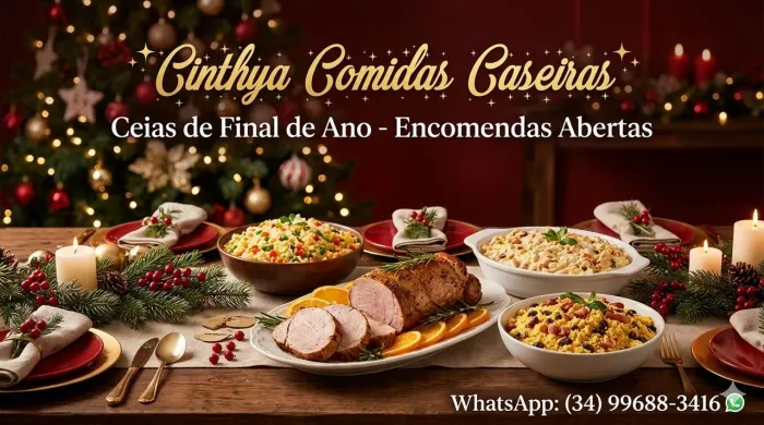 CINTHYA COMIDAS CASEIRAS E ENCOMENDAS PARA FINAL DE ANO