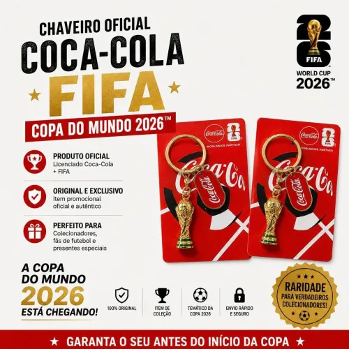 CHAVEIRO ORIGINAL COCA-COLA FIFA