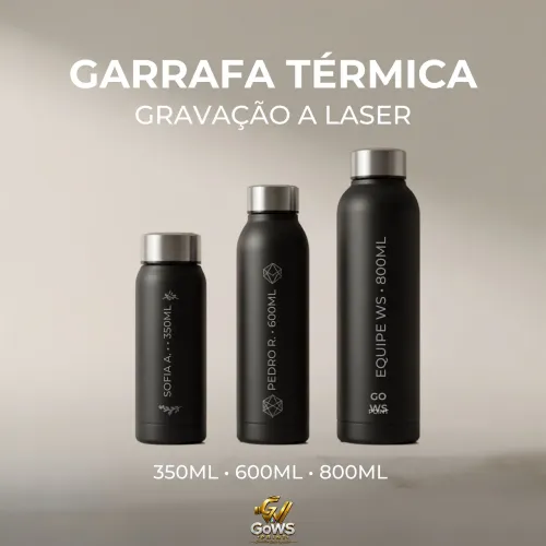 GARRAFA TÉRMICA PERSONALIZADA À LASER