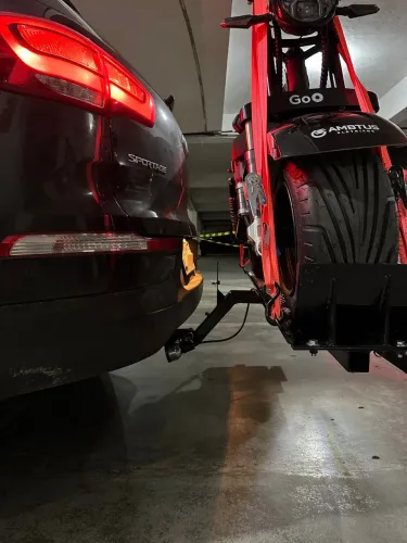 Suporte para Transporte de Scooter Elétrica com Rampa e LED
