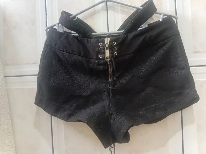 Short linho com brilho da Jonh Jonh
