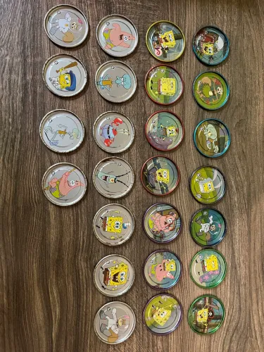Tazos Titanium Bob Esponja Elma Chips