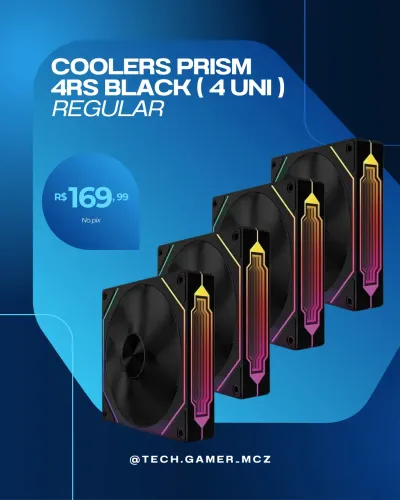 Kit 4 fans coolers argb prism 4RS