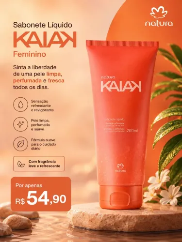 Sabonete líquido kaiak feminino