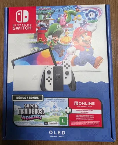 Nintendo Switch OLED 64gb [LACRADO] com Mario Wonder