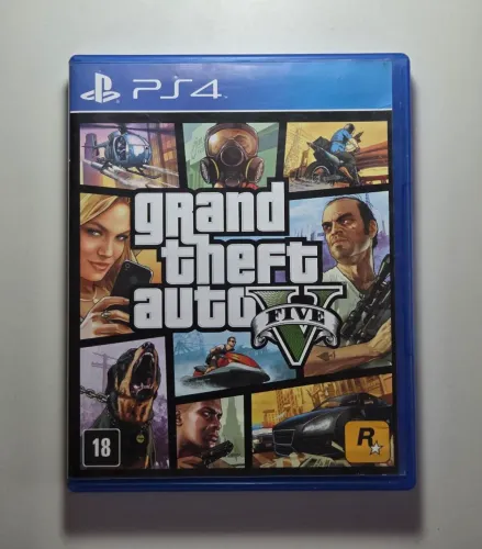 Jogo GTA V PS4 Mídia Física - Completo com Encarte e Manual Original