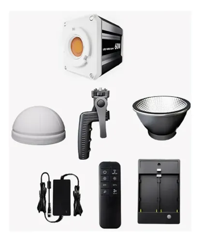 Led Cob Andoer Estúdio Led De Temperatura De Cor 60w 2800k