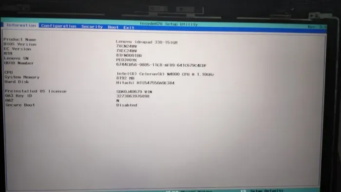 placa mae lenovo 330