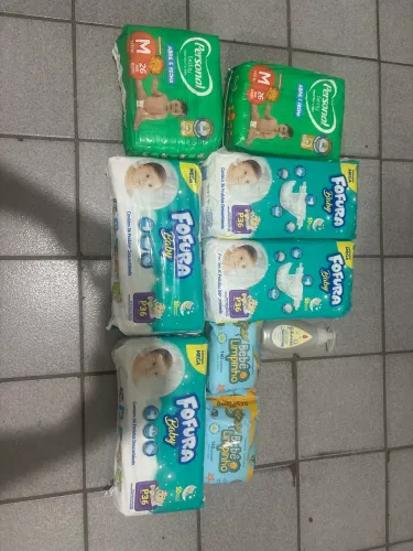 Fralda, Lenço e Sabonete