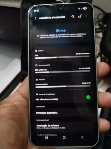 Aparelho seminovo Galaxy A26 5G 256 GB