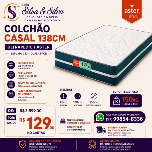 COLCHÃO CASAL D33(PROMOÇÃO)