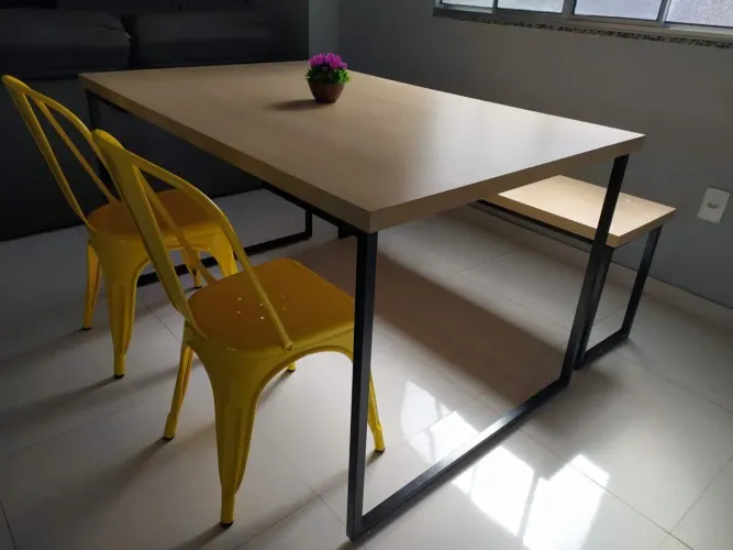 Mesa 6 lugares com banco