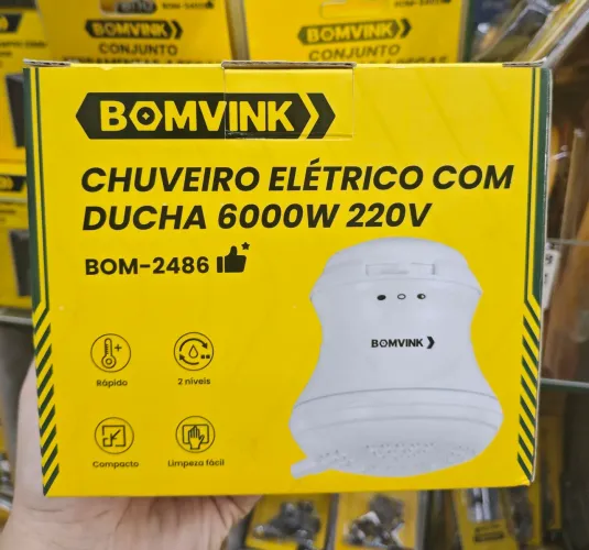 Chuveiro com Ducha 6000W - 220v