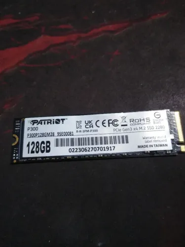Sdd nvme patriot 128gb