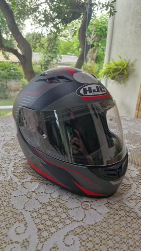 Capacete HJC CS-15 Tam. 58 - Grafismo Cinza e Vermelho